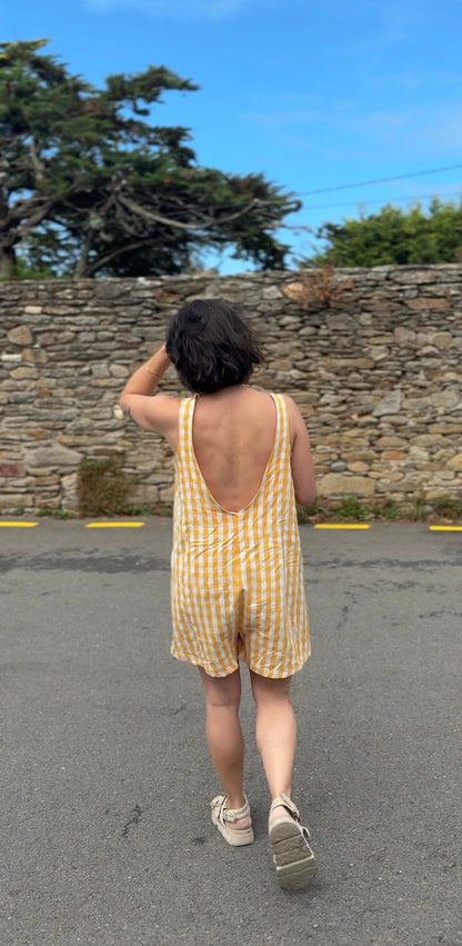 Patron PDF Romper, combi-short à dos ouvert