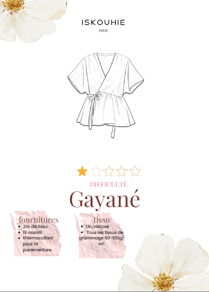 Patron de couture PDF - Gayané