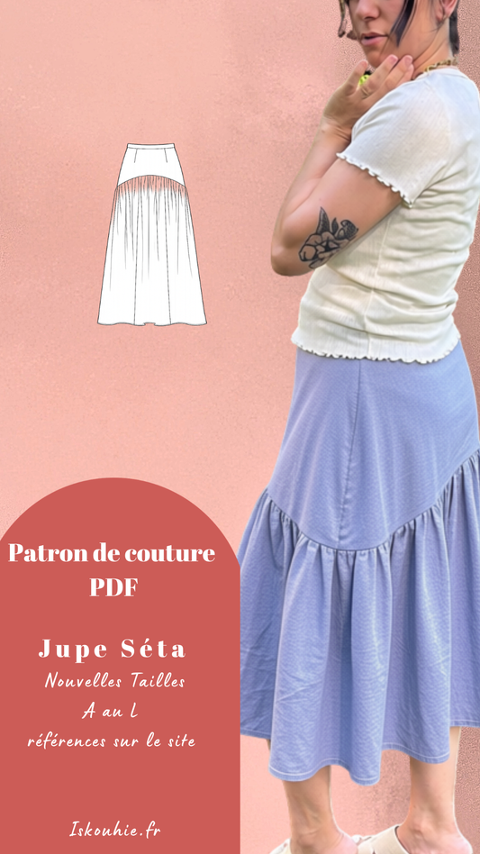 Séta - Patron PDF Jupe à volants