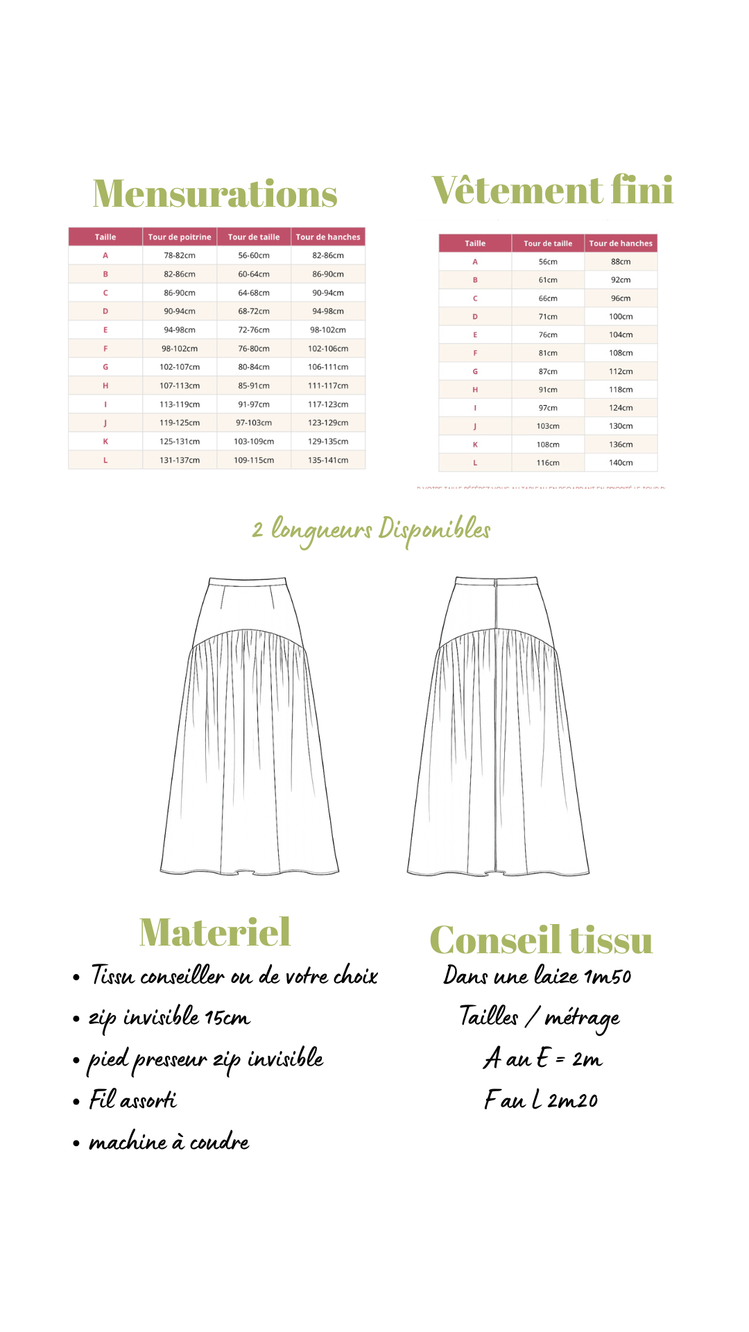 Séta - Patron PDF Jupe à volants